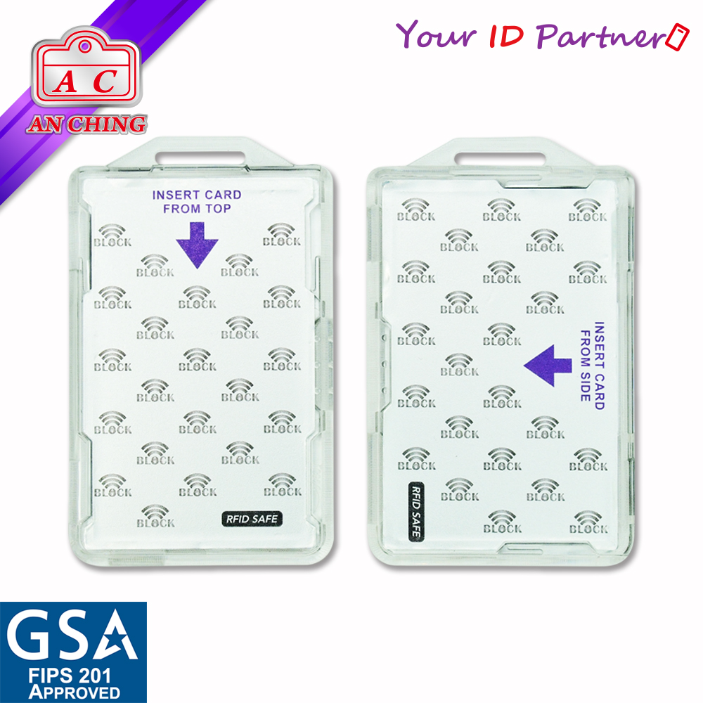 AC926-RFID Shielded Badge Holder : An Ching - FIPS 201 Badge